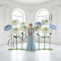 Аренда ростовых цветов из бумаги "Ранункулюсы"  (цвет по согласованию)